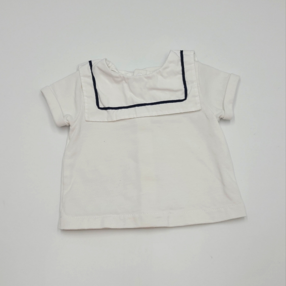 Jacadi baby sailor collar top size 1 month